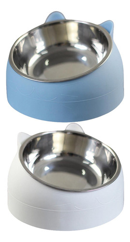 2 Cuencos De Metal Elevados For Perros Y Gatos, Plato De