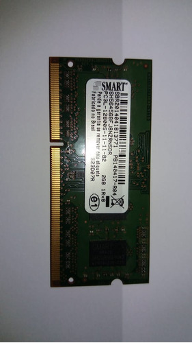 Memória Ram 1x2gb Smart Ddr3l Pcl3-12800s/pc3 10600s 