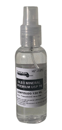 Oleo Mineral Grau Usp P/ Selar Tabua Corte Churrasco 120 Ml
