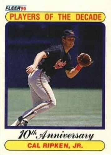 Mlb Cal Ripken Jr Fleer Players Of The Decade 1990 # 624