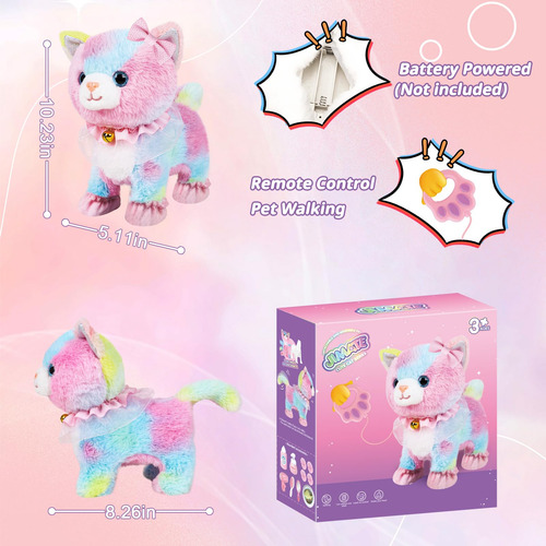 Robot De Peluche Electrónico Interactivo Que Camina Cat Jima