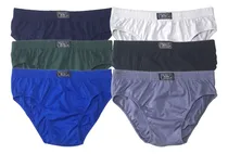 Comprar Calzoncillo De Hombre Pack X6 Slips Algodon 1ra Calidad.