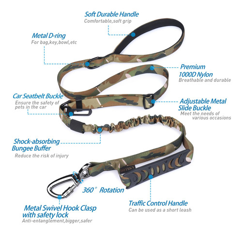 Correa Para Perros Actical Resistente Para Perros Medianos Y