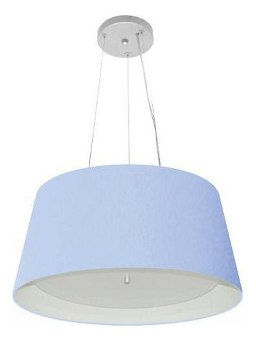 Lustre Pendente Cone Md-4144 25x50x40cm Azul Bebê Bivolt