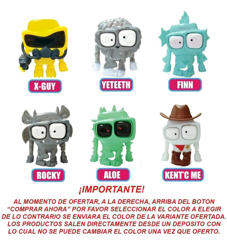 Muñecos Zombie Infection Fluorescente Original Tv 11cm Lelab