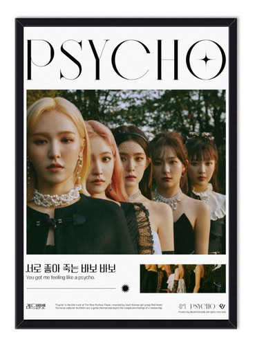 Cuadro Enmarcado - Póster Red Velvet - Psycho 