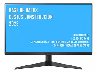 Base Datos Costos Construcción 2023