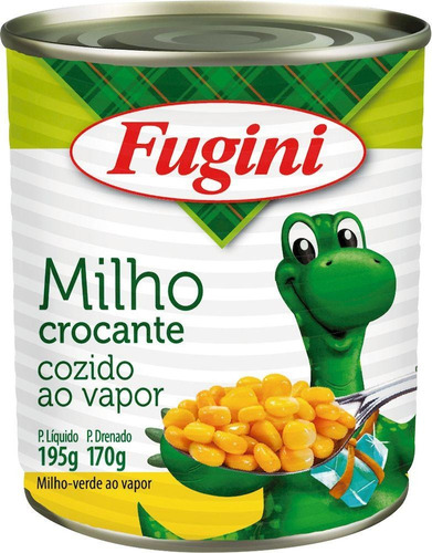 Milho Verde Crocante Cozido Ao Vapor Lata 30x170g - Fugini
