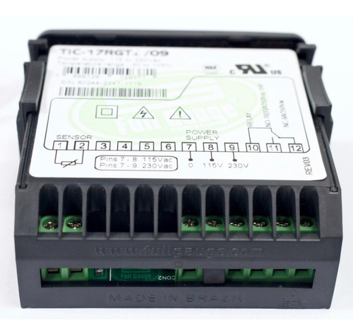 Kit 12 Termostato Tic17-rgti C/sensor Full Gauge