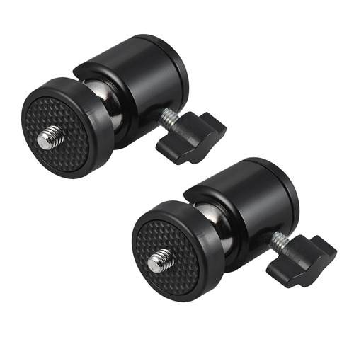 2pcs 360 Grado Giratorio Giratorio Mini Trípode Bola Cabeza