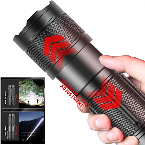 Lampara Tactica Rechargeable Led Linterna De Camping
