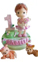 Comprar Adorno De Torta Primer Añito Porcelana Fria Cumpleaños 