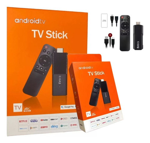 Tv Stick Ls- 128gb 8gb Ram 4k Android Hdmi Negro Estándar