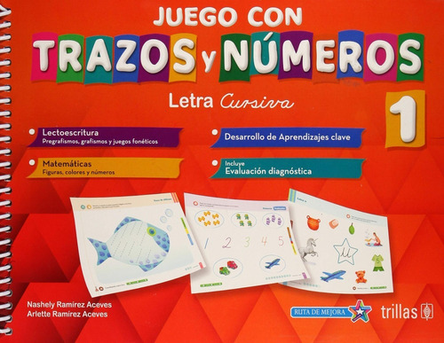 Pack 10 Juego Con Trazos Y Números 1 Letra Cursiva Trillas