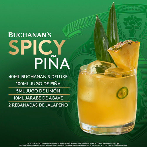 Imagen 4 de 6 de Whisky Buchanan's deluxe 12 años blended scotch 750 ml