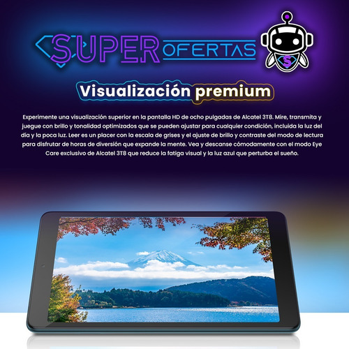 Tablet Alcatel 3t8 4g Lte + 32gb + R E G A L O = Samsung Tab