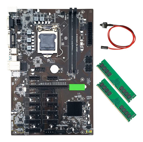 Kit Combinado De Placa Base Minera B250 Btc Usb3.0 Lga 1151