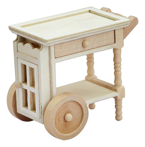 Carrito De Comedor Dollhouse 1:12, Life Scene, Ob11 Doll, Pr