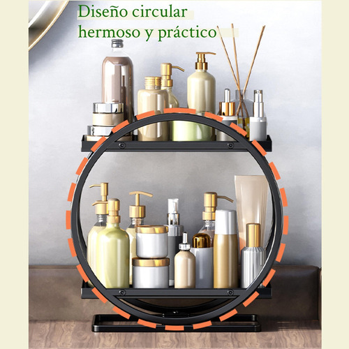 2 Capas Caja De Almacenamiento Maquillaje De Gran Capacidad