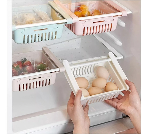 Cesta Organizadora Plegable Para Refrigerador Almacenamiento