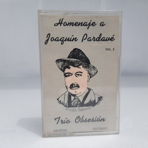 Cassette Homenaje A Joaquín. Pardavé. Vol. 2. Trío Obsesión. (Usado)