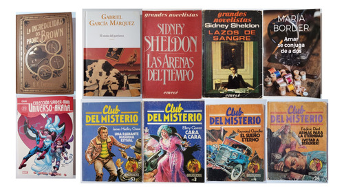 Lote 10 Libros: Sidney Sheldon, Marquez Y Varios Autores
