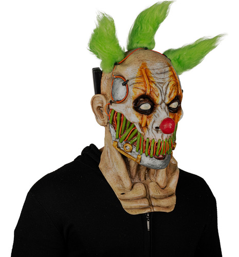 Máscaras De Payasos Neon Led Diferente Diseños Color Blanco Stiched Smile Clown