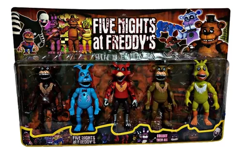 Kit 5 Bonecos Five Nights At Freddy 'S Fnaf Action Figure - Hvmix