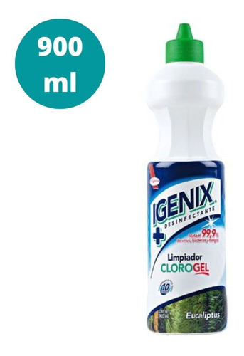 Imagen 1 de 3 de Limpiador Clorogel Eucaliptus Igienix 900ml
