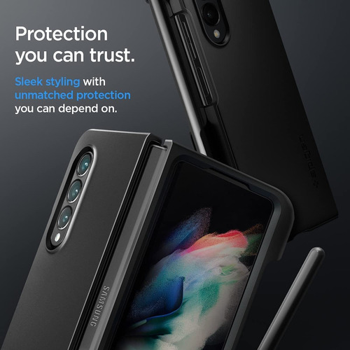 Spigen Thin Fit P - Funda Diseñada Para Galaxy Z Fold 3 5g (