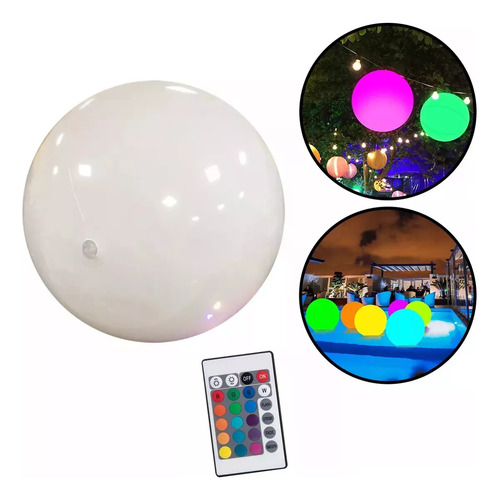 4 Bolas De Lámpara Para Piscina, Playa Y Césped, 16 Colores