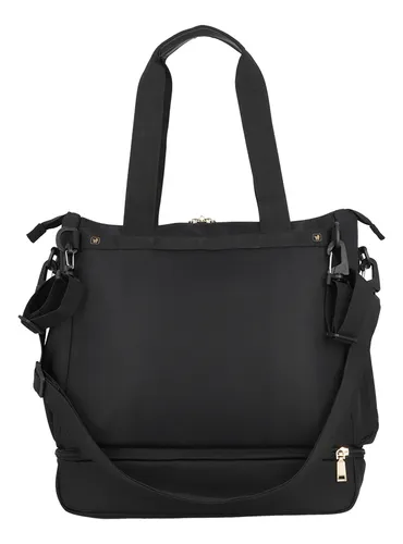 Bolso Maternal Parentpack Con Mudador Negro Cuotas sin inter s