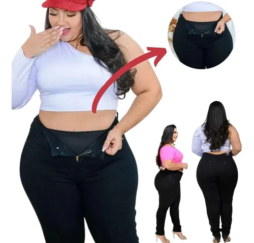 Calça sales jeans redutora