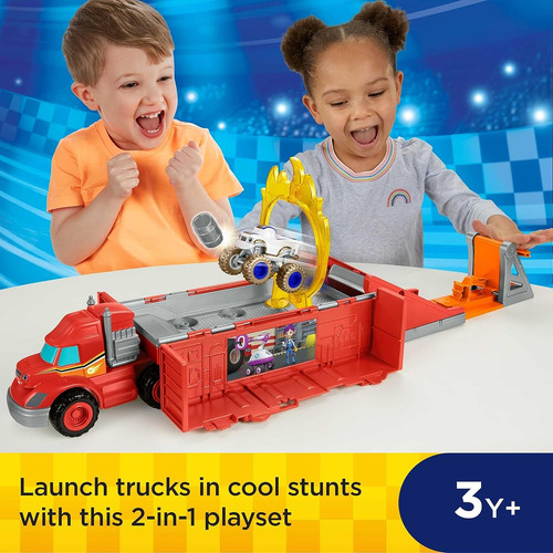 Fisher-price Blaze Y Monster Machines Toy Car Race Track Lan