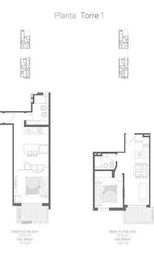 Departamento 1 Dormitorio En Rosario