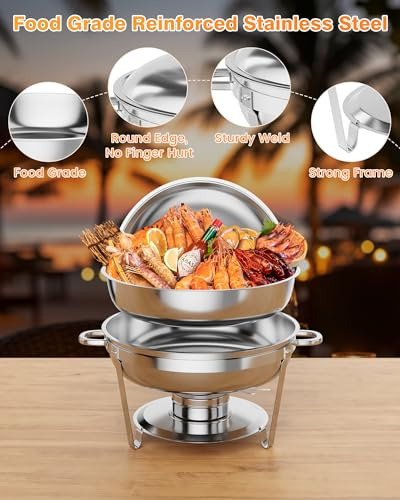 Juego De 4 Platos Tipo Buffet Para Rozaduras, 5 Cuartos De G