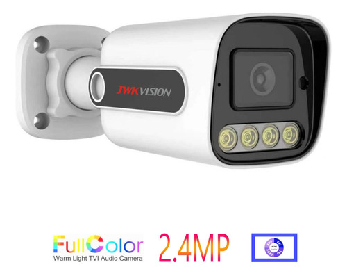 Camara Bullet 2.4mp Full Color 3.6mm Jwkvision 