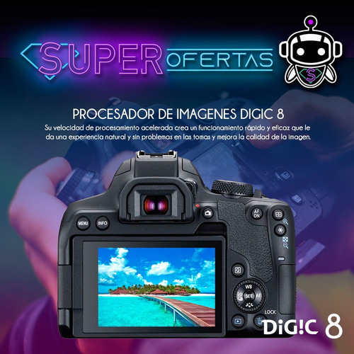 Canon Eos 850d + Lente + Memoria 128gb + Maleta + Tripode !!