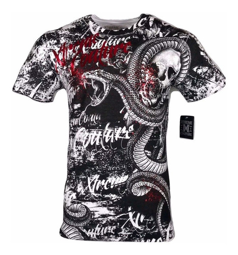 Remera Xtreme Couture Blacktooth White