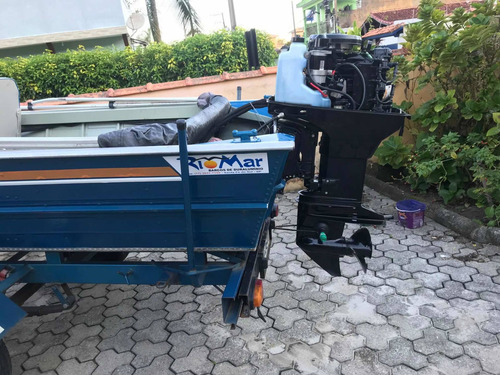Imagem 5 de 15 de Barco Top Motor De 40 Hp 70 Horas De Uso