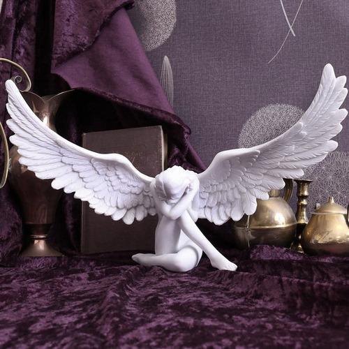 Rii Figuras De Ala De Ángel Retro Escultura Vívida Moderna