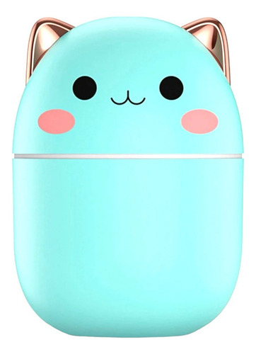 Umidificador De Ar Infantil Do Gatinho Mini Difudor De Ar Cor Verde