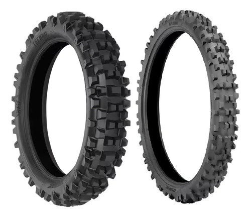 Par Pneu 80/100-21 + 110/100-18 Txc Cross Crf230 Technic