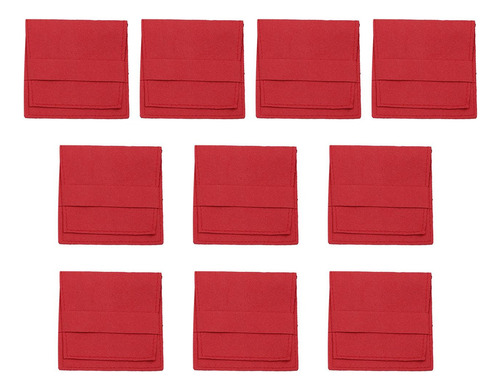 10x Bolsas De Joyería Bolsas De Embalaje De Gamuza Bolsas