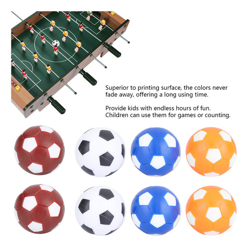 Minibalón De Fútbol, 8 Unidades, Coloridos, De Repuesto Para