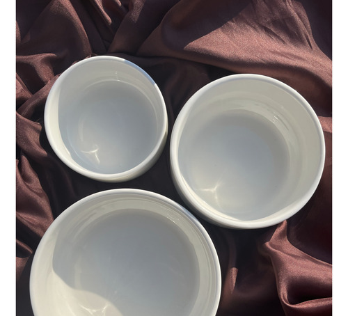 Bowls De Porcelana Apilables Grandes 12 Piezas