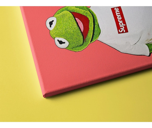 Cuadro Kermit The Frog Supreme En Canvas Con Bastidor
