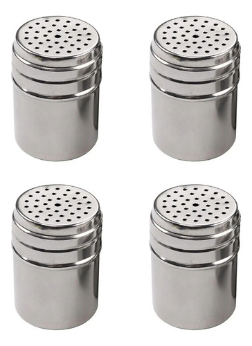 Especiero Acero Inoxidable, Azúcar, Sal O Pimienta Set 4pz