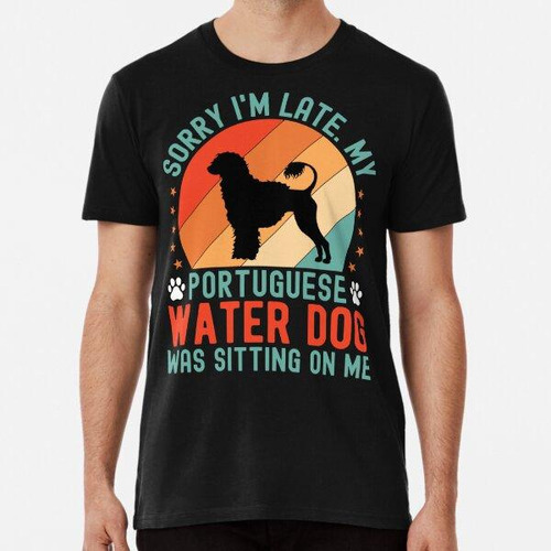 Remera Divertido Cachorro De Perro De Agua Portugués Algodon