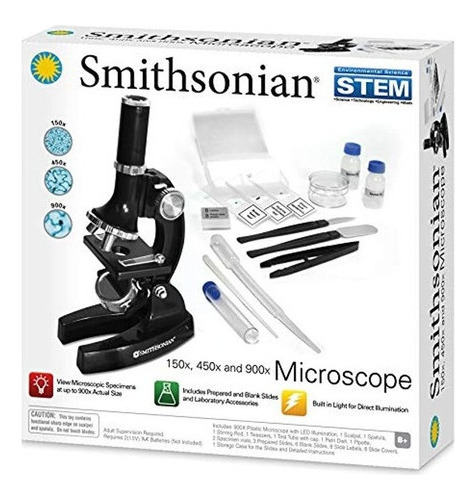 Smithsoniannsi 150x/450x/900x Kit De Microsco